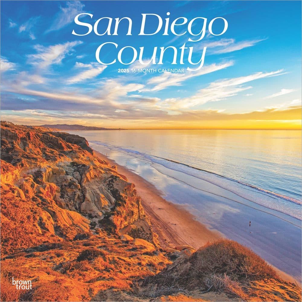 San Diego 2025 Wall Calendar