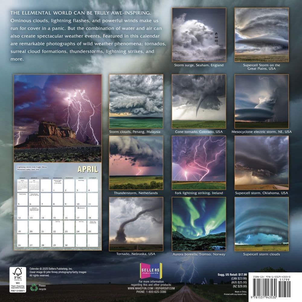 Weather Gone Wild 2026 Wall Calendar First Alternate Image