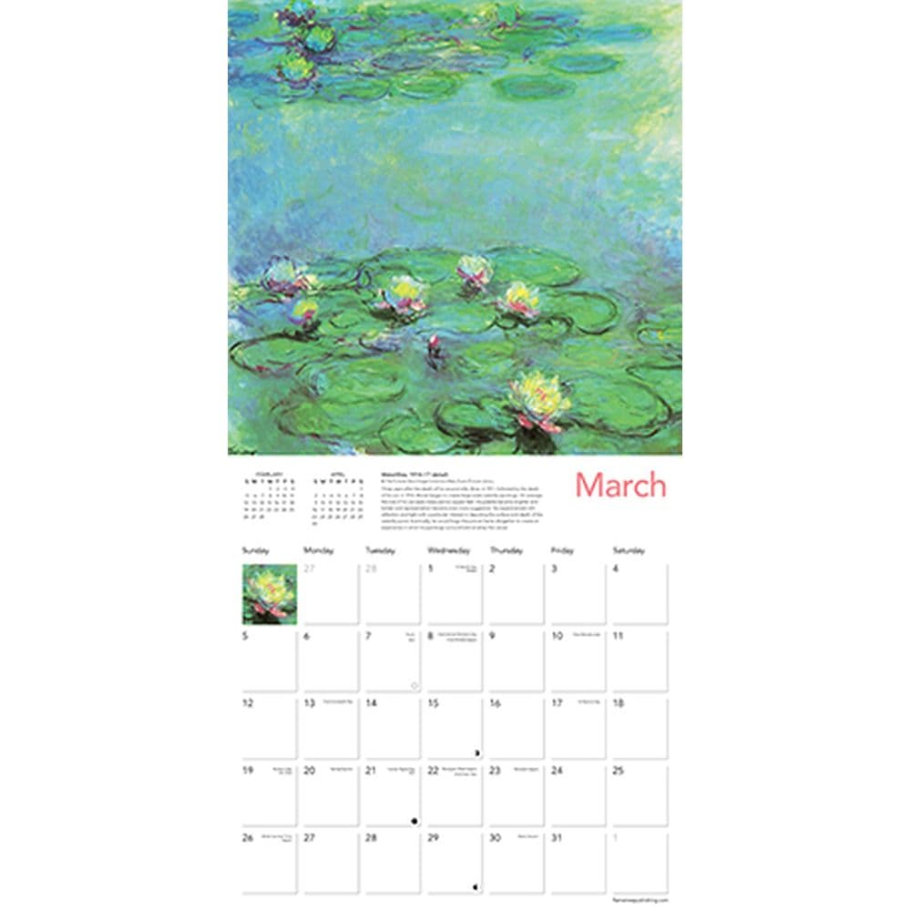 Monet Water Lilies 2023 Wall Calendar - Calendars.com