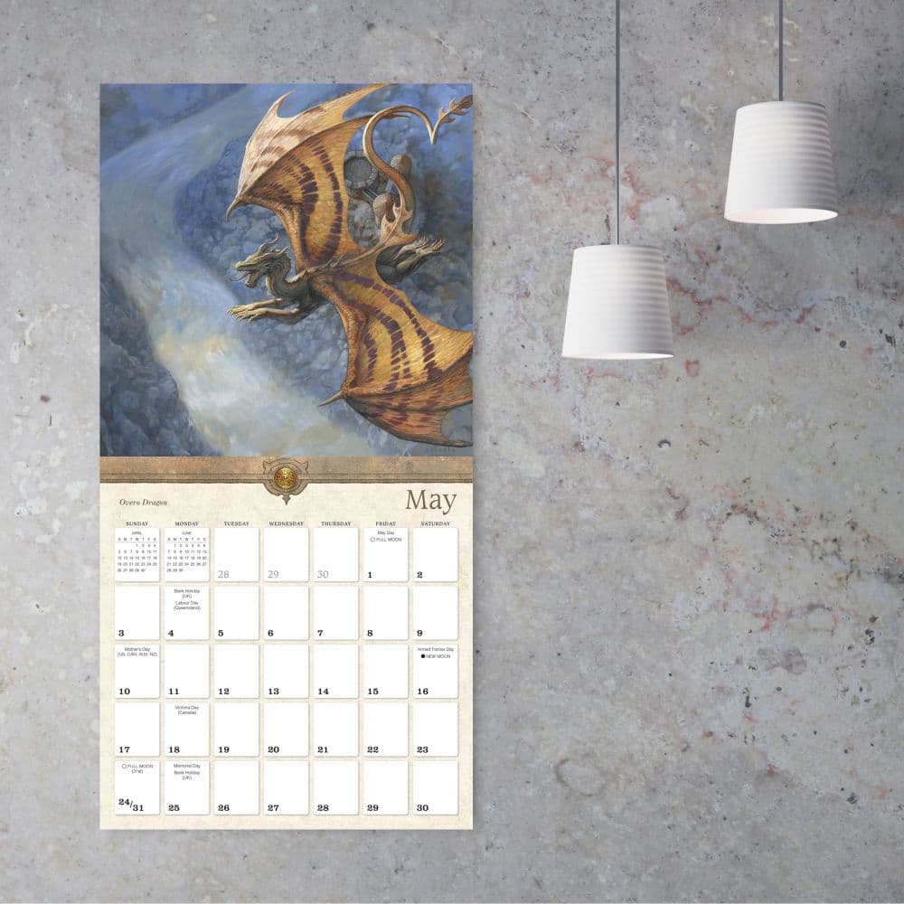 Dragons Ciruelo 2026 Wall Calendar Fourth Alternate Image