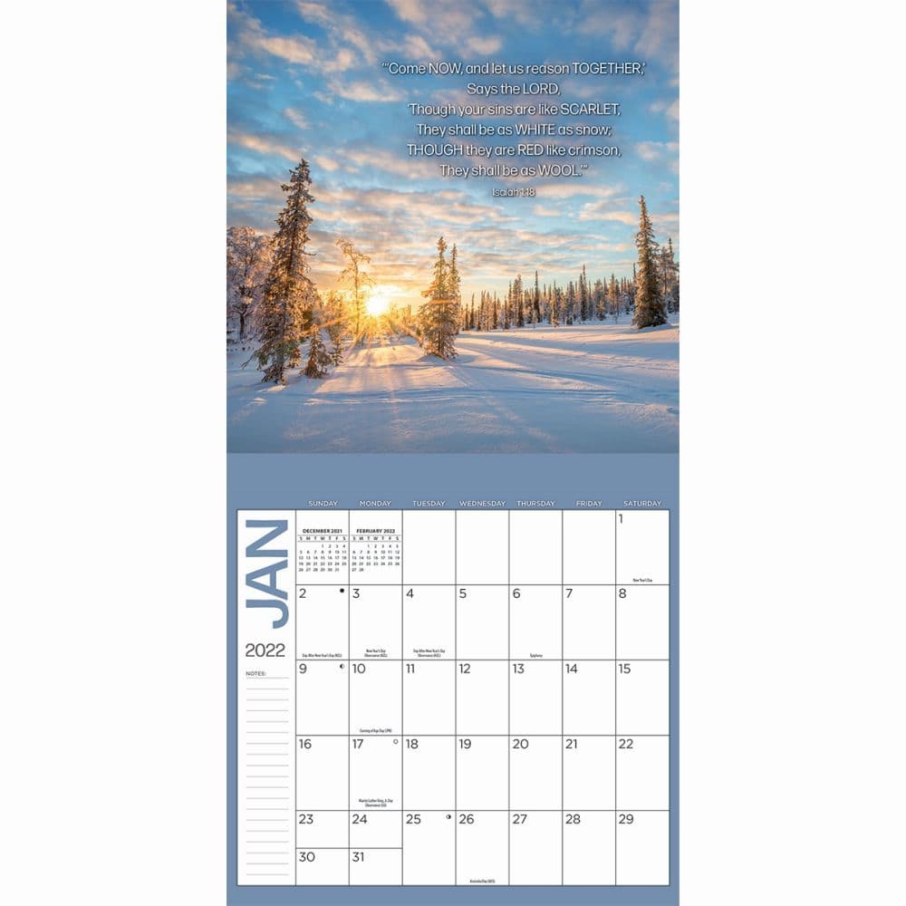 Bible Verses 2022 Mini Wall Calendar - Calendars.com