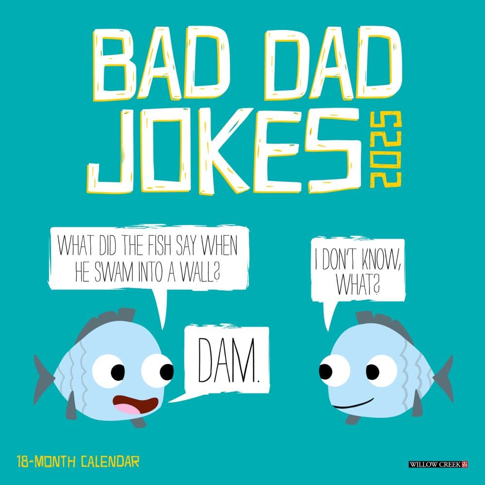 Bad Dad Jokes 2025 Mini Wall Calendar