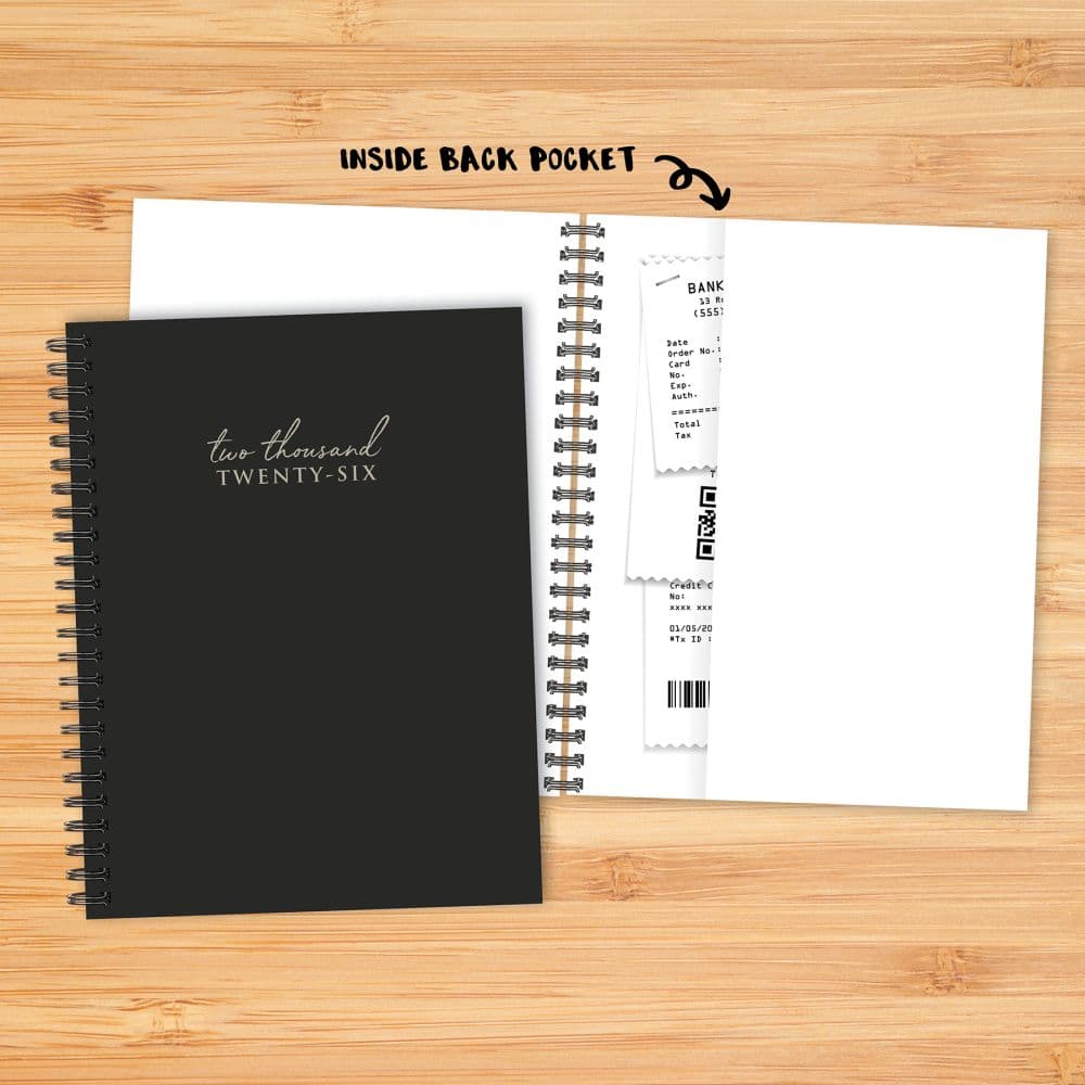 Black Contemporary 2026 Planner Fourth alternate Image