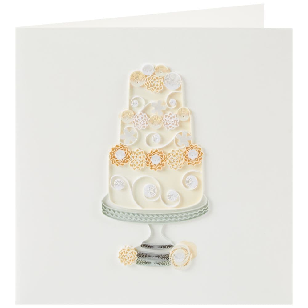 Cake Quilling Wedding Card Fifth Alternate Image width=&quot;1000&quot; height=&quot;1000&quot;