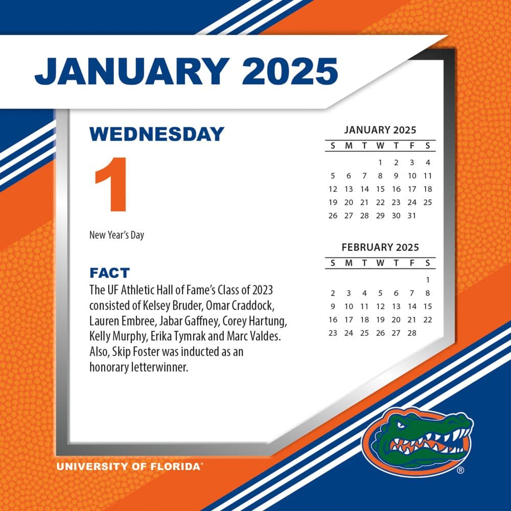 COL Florida Gators 2025 Desk Calendar First Alternate Image