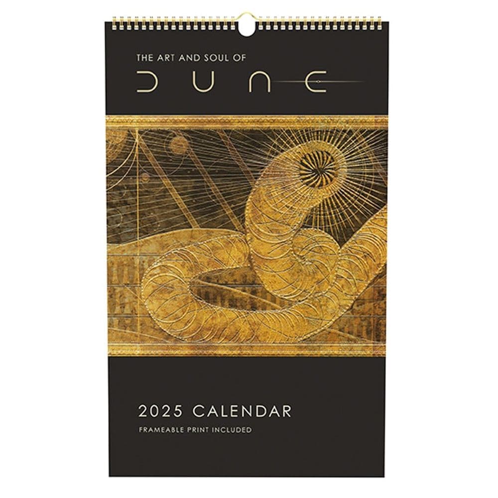 Art and Soul of Dune Poster 2025 Wall Calendar Main Image