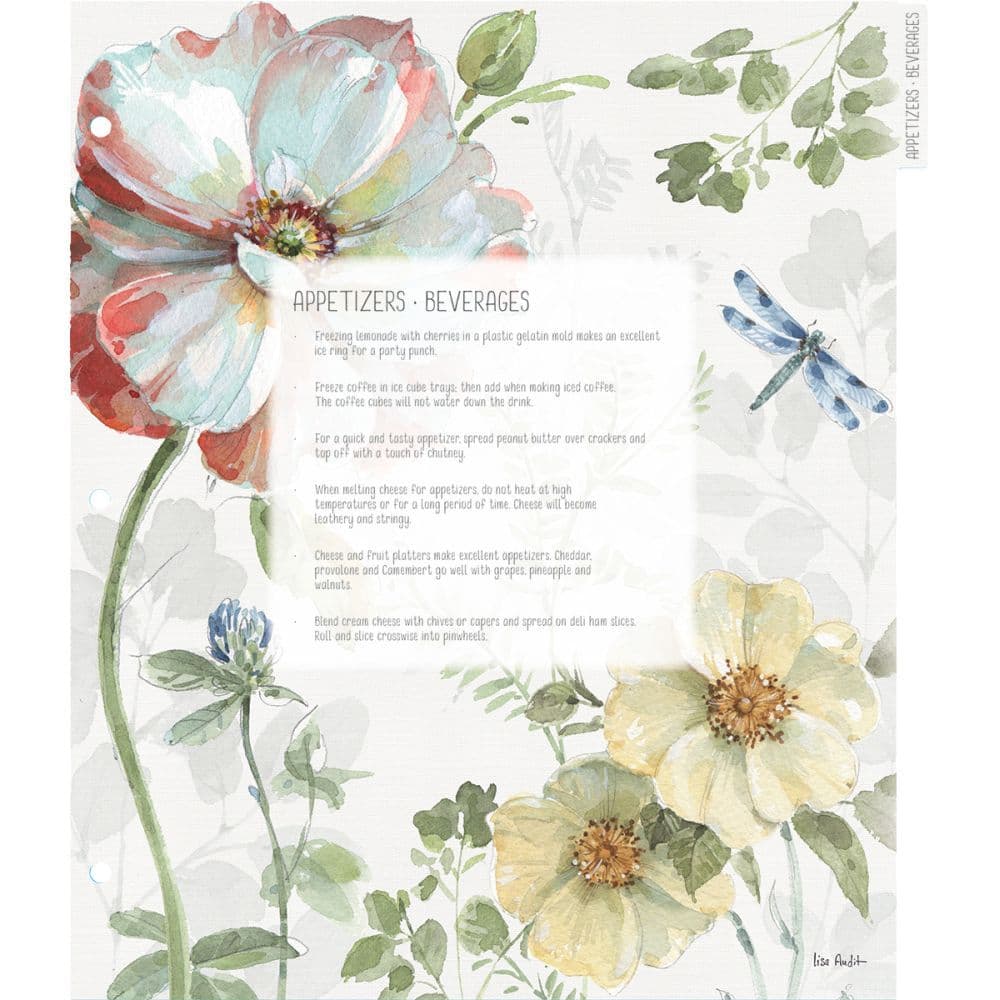 Spring Meadow Large Recipe Album by Lisa Audit