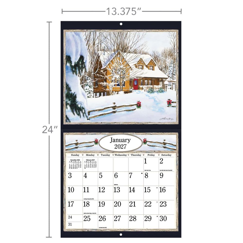 Country Welcome Special Edition 2027 Wall Calendar Fifth Alternate Image