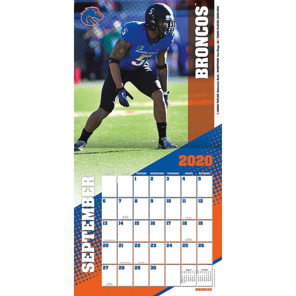 Boise State Broncos Wall Calendar