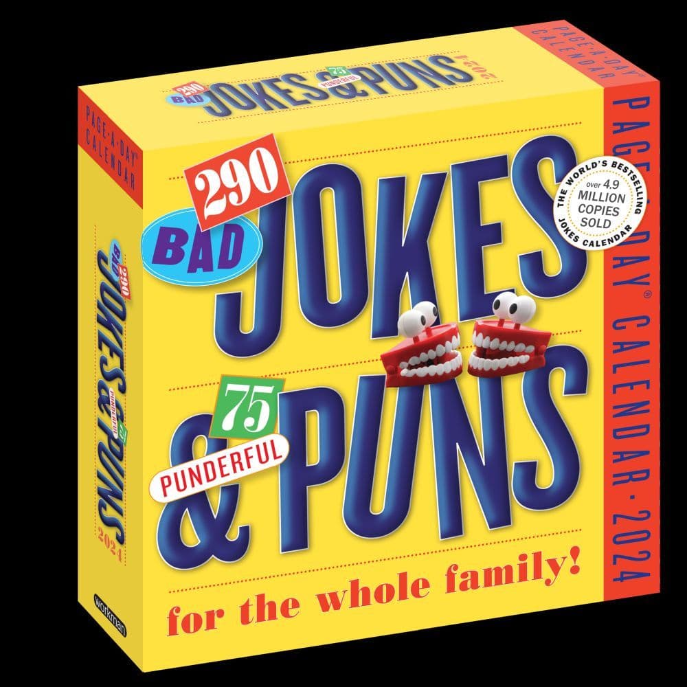 Jokes Puns and Riddles 2024 Desk Calendar