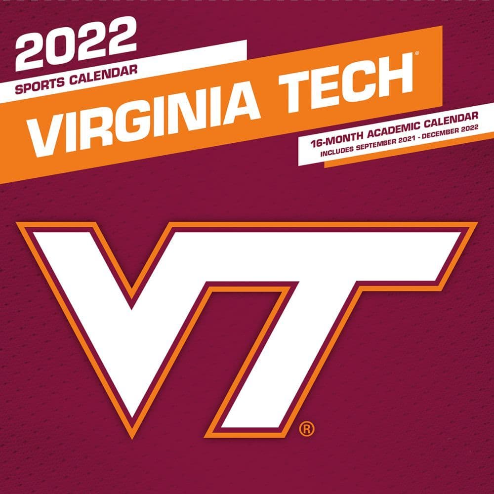 Virginia Tech 2023 Academic Calendar Virginia Tech Hokies 2022 Wall Calendar - Calendars.com