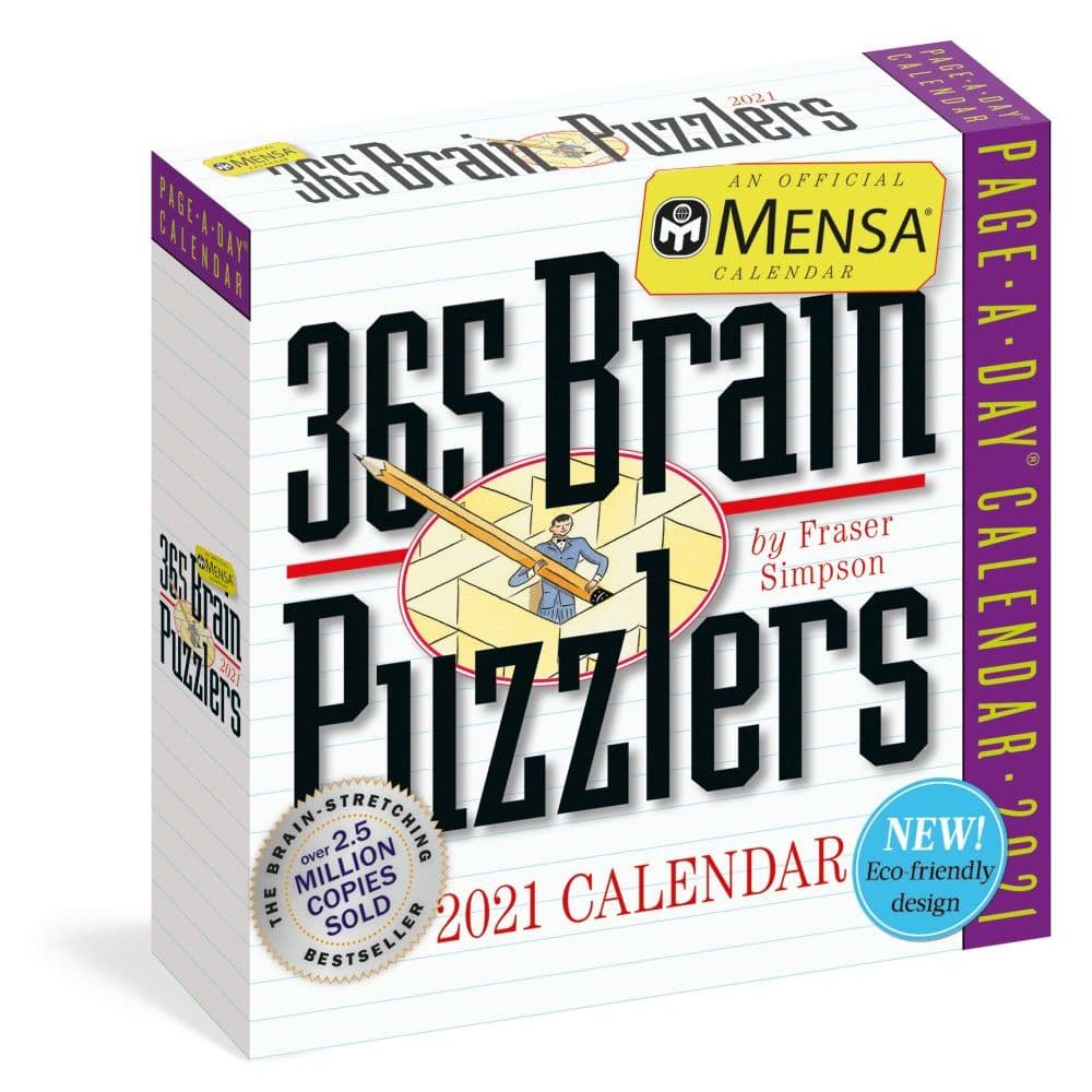 Mensa Brain Puzzlers Desk Calendar