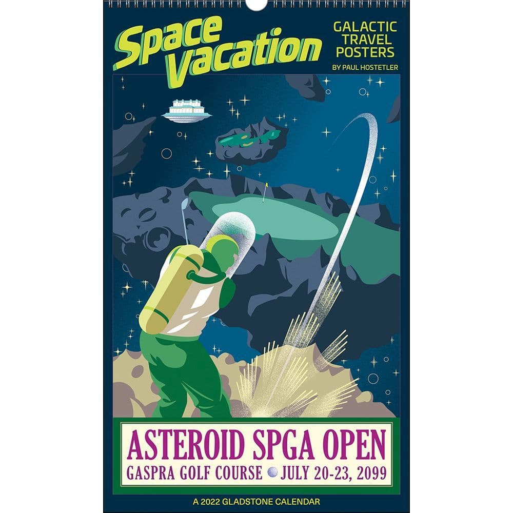 Space Vacation Big Picture 2022 Wall Calendar