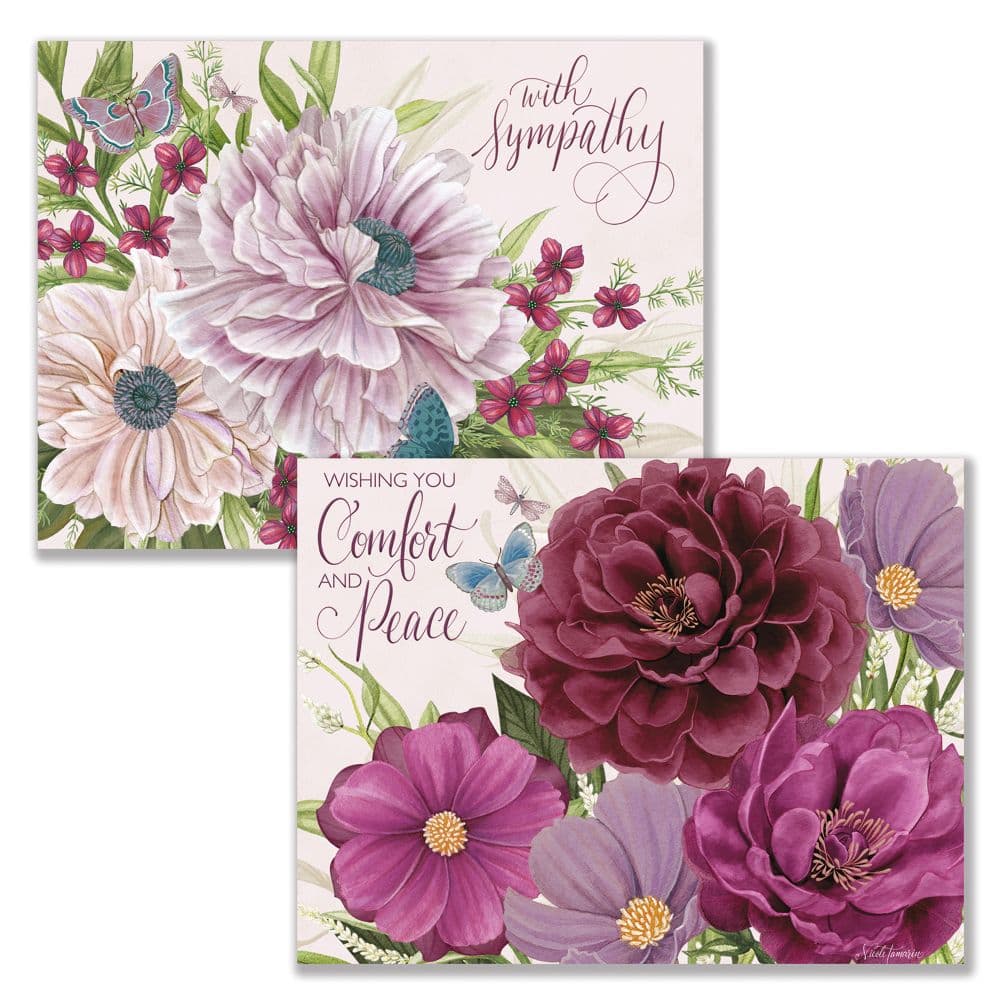 Midnight Garden Sympathy Assorted Boxed Note Cards Alt2