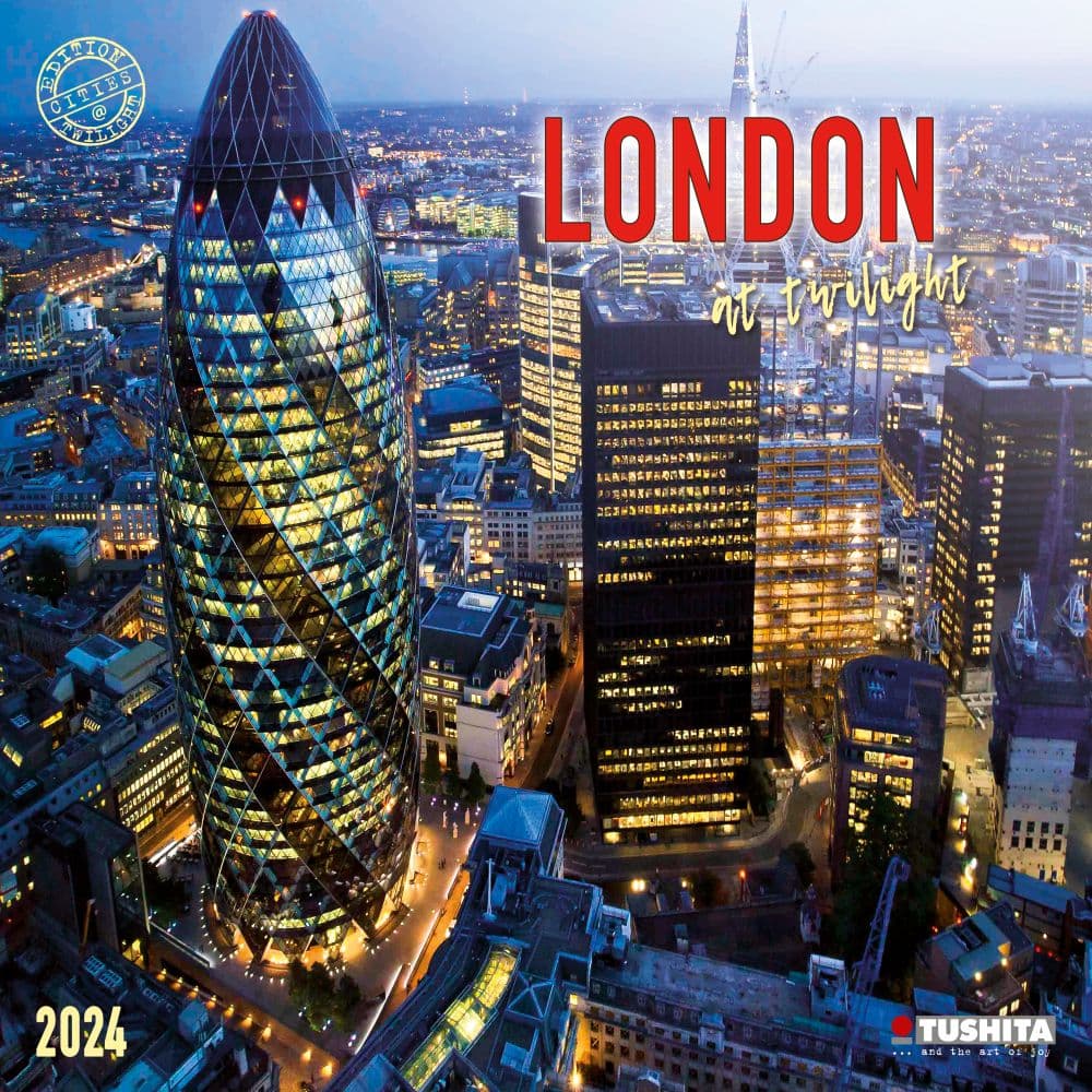 London At Twilight 2024 Wall Calendar