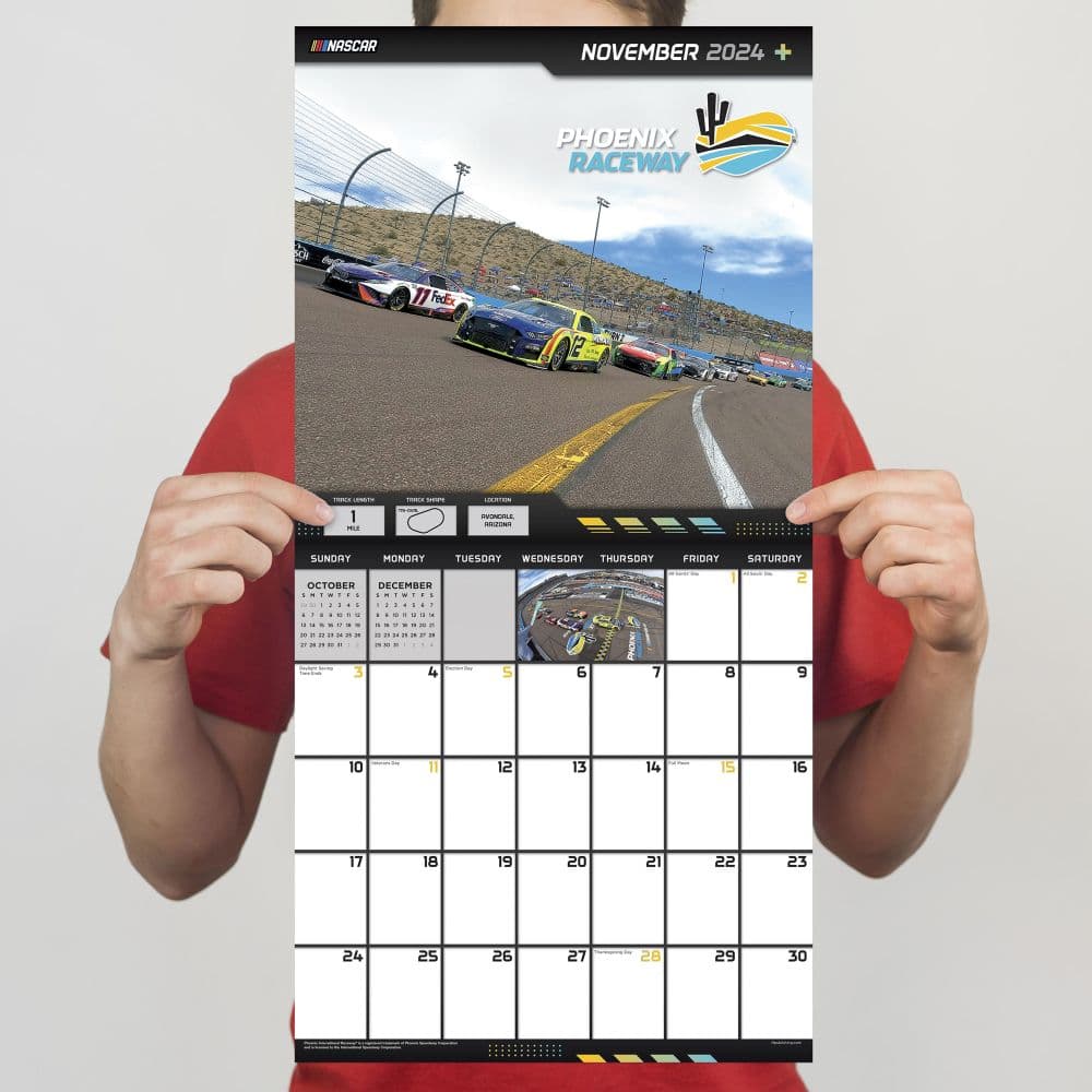 Nascar Tracks 2024 Wall Calendar