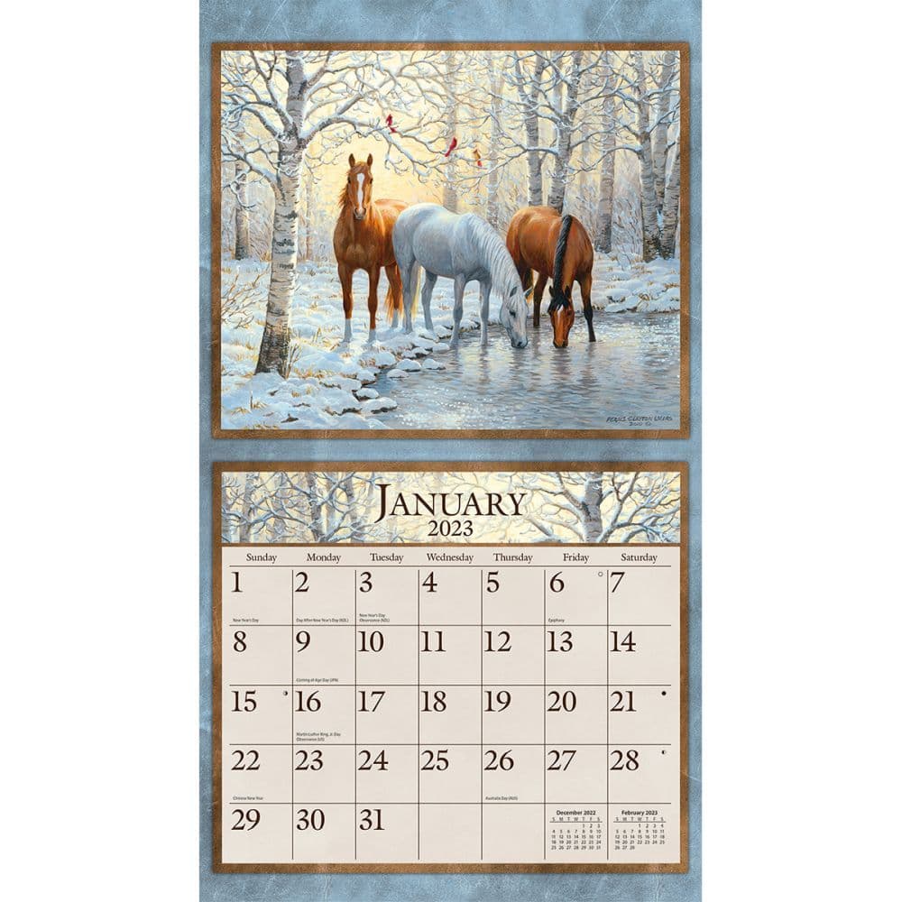 Horses In The Mist 2023 Wall Calendar - Calendars.com