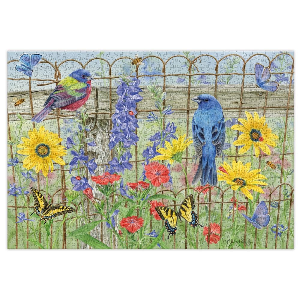 Wings and Wildflowers 1000 Piece Puzzle First Alternate Image