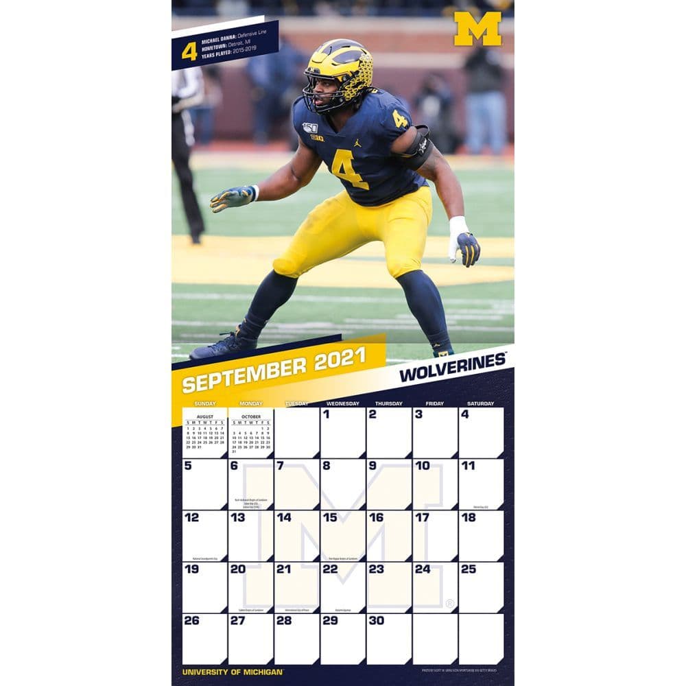 Michigan Wolverines 2022 Wall Calendar - Calendars.com