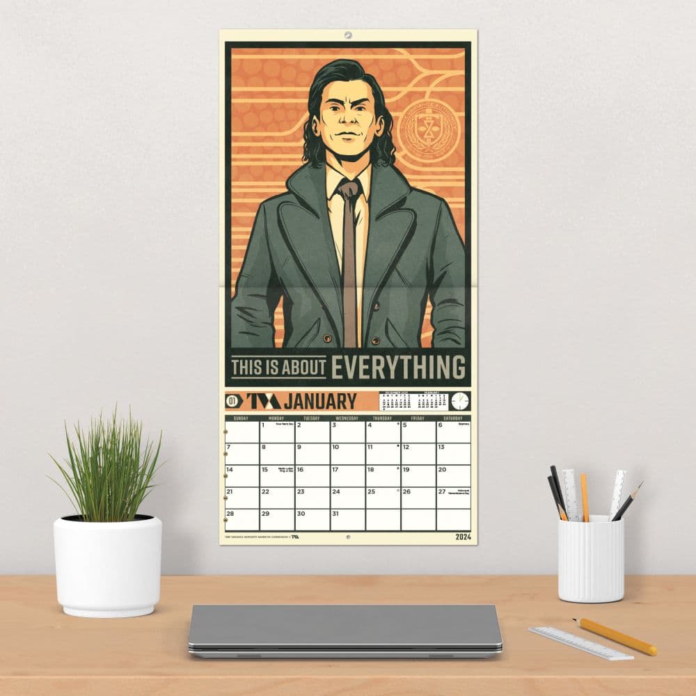 Marvel Loki 2024 Wall Calendar