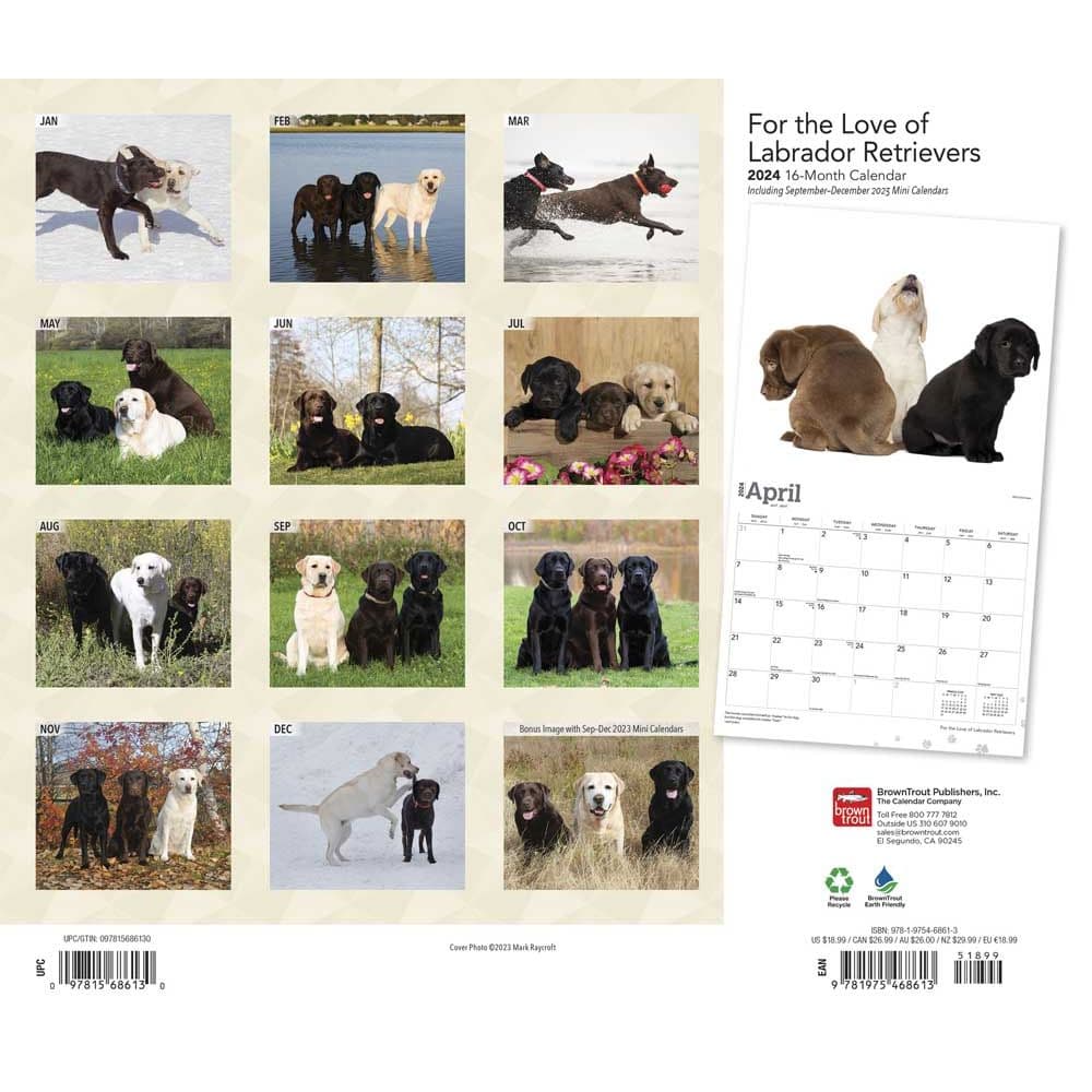 Lab Retriever Deluxe 2024 Wall Calendar First Alternate Image width=&quot;1000&quot; height=&quot;1000&quot;