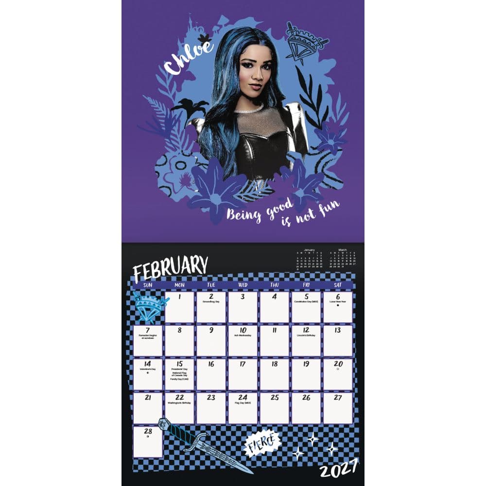 Descendants Wicked Wonderland 2027 Wall Calendar Third Alternate Image