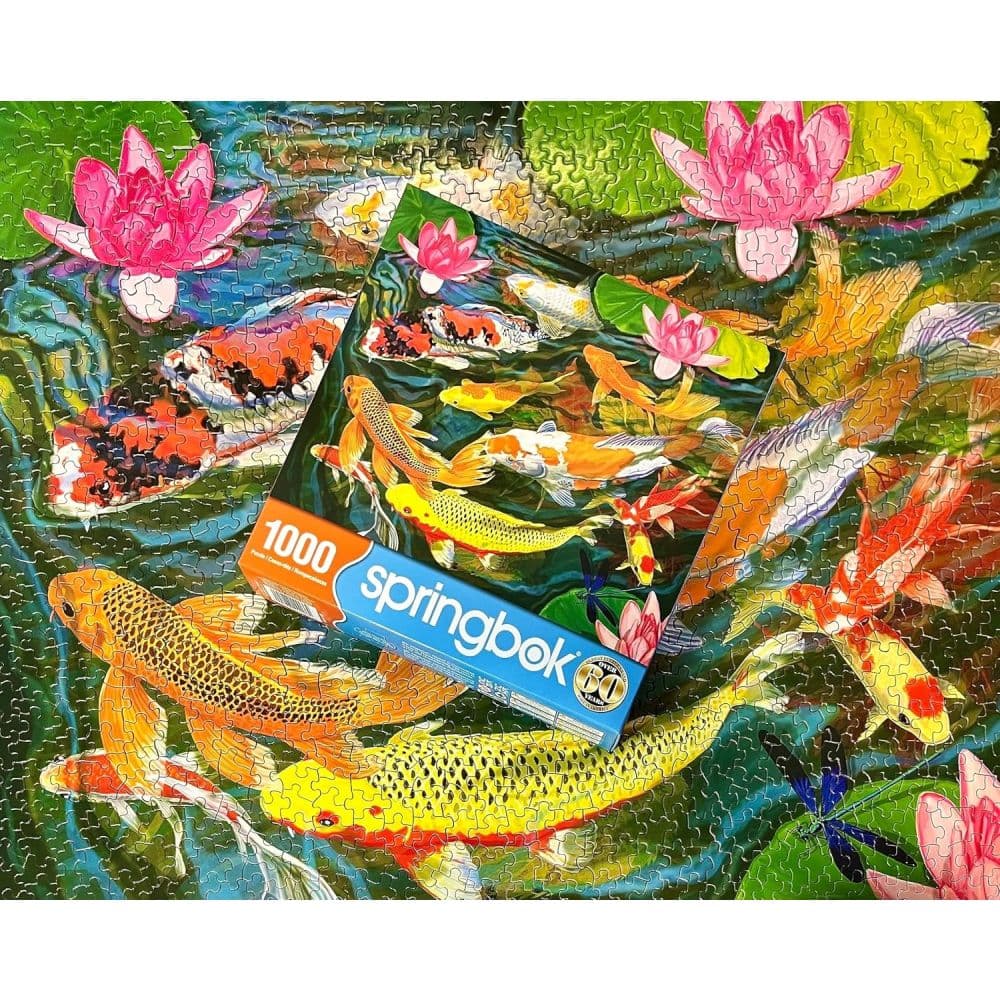 Koi Pond 1000 Piece Puzzle Eighth Alternate Image
