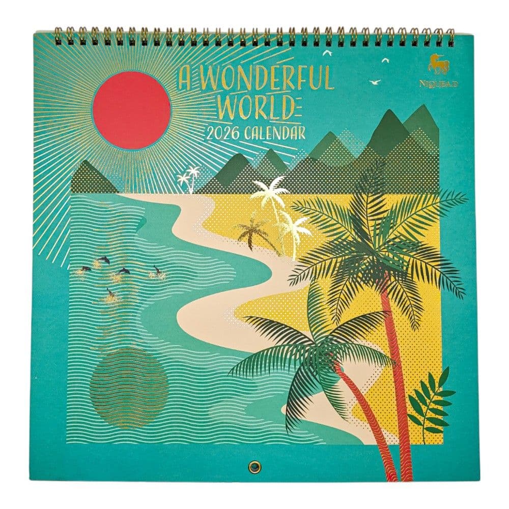 Wonderful World 2026 Spiral Wall Calendar Main Product Image