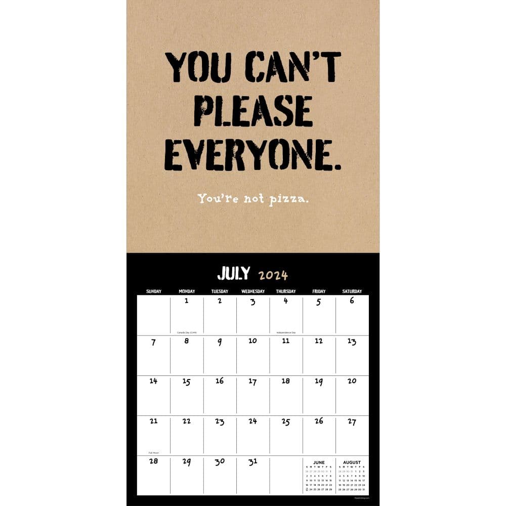 AntiAffirmations 2025 Wall Calendar