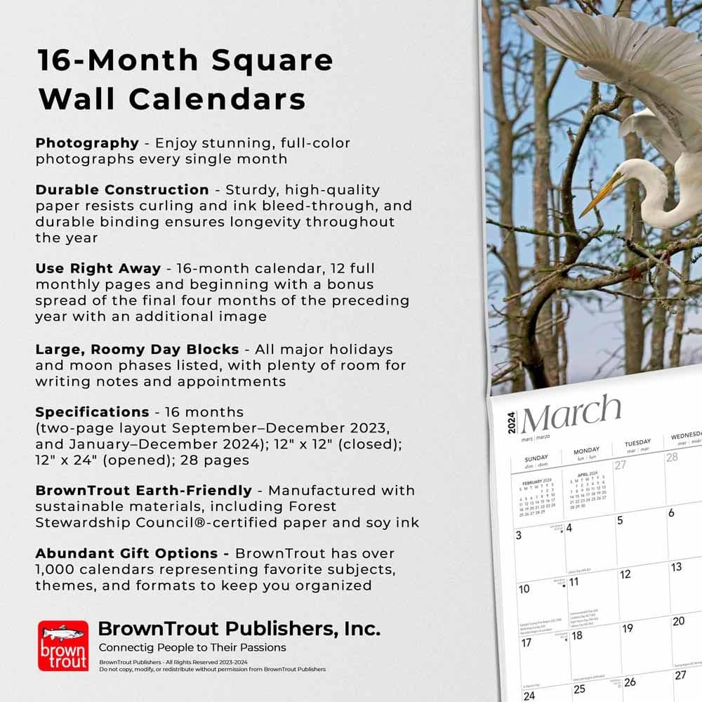 Louisiana Wild and Scenic 2024 Wall Calendar