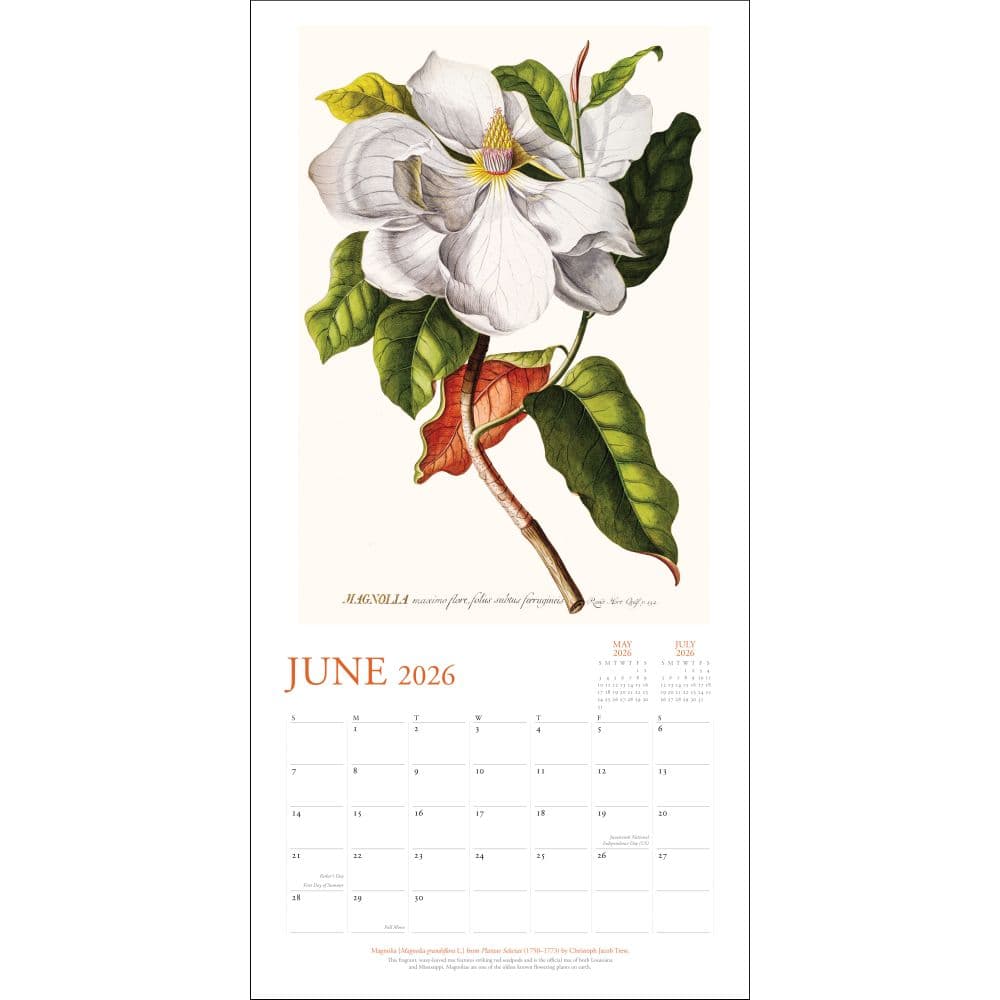 New York Botanical Garden 2026 Wall Calendar Third Alternate Image