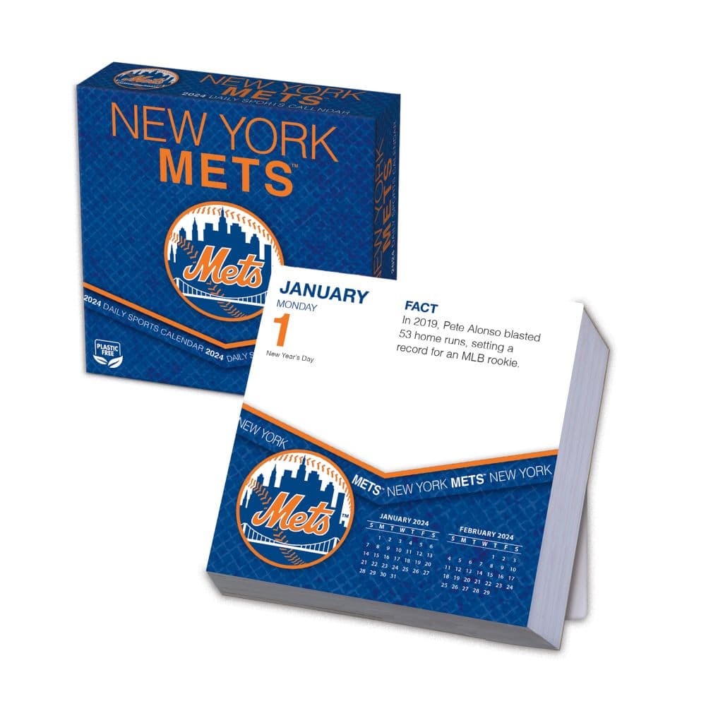 MLB New York Mets 2024 Desk Calendar Main Product Image width=&quot;1000&quot; height=&quot;1000&quot;