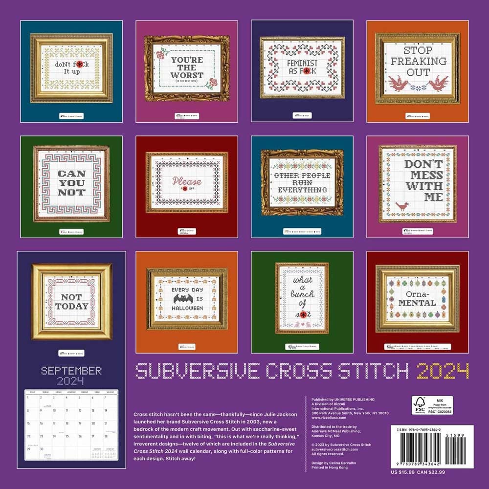 Cross Stitch Wall Back Cover  width=''1000'' height=''1000''