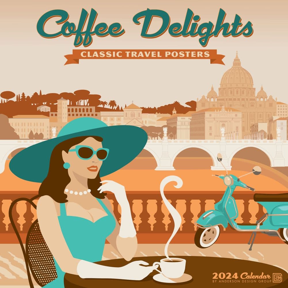 Coffee Delights ADG 2024 Wall Calendar