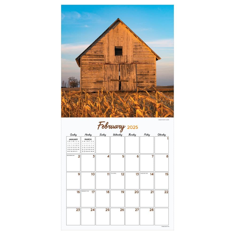 Midwest Is Best 2025 Wall Calendar February