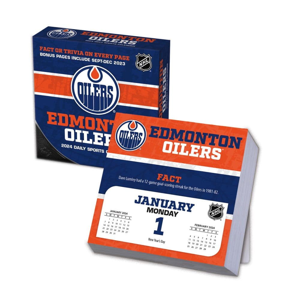 Edmonton Oilers 2025 Desk Calendar