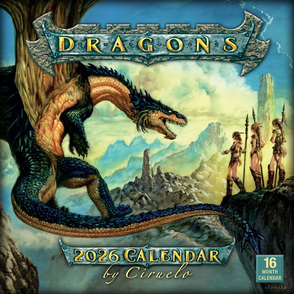Dragons Ciruelo 2026 Wall Calendar_Main Image