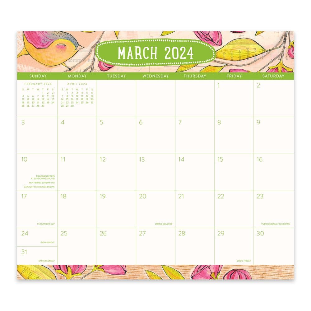 Where Love Grows 2024 Calendar Pad