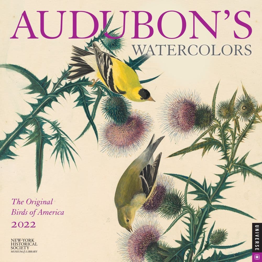 Audubons Watercolors 2022 Wall Calendar - Calendars.com