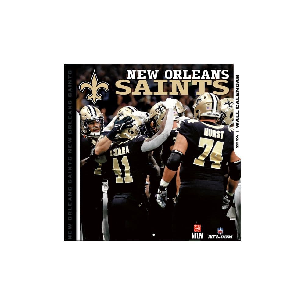 image NFL New Orleans Saints 2024 Mini Wall Calendar Main