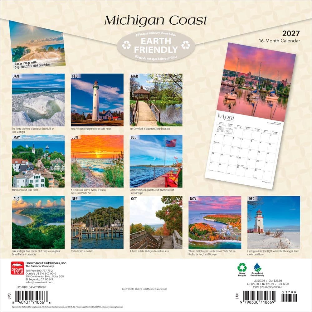 Michigan Coast 2027 Wall Calendar First Alternate Image