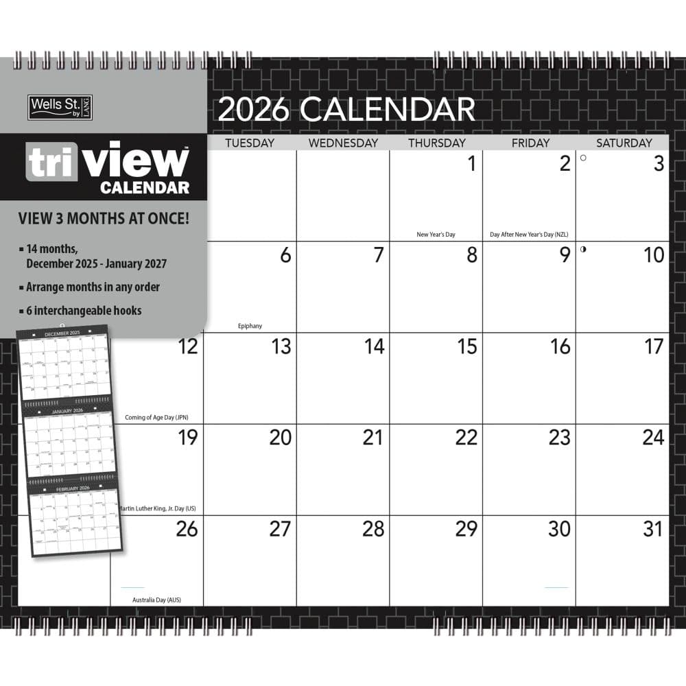 Office Tri View 2026 Wall Calendar_Main Image