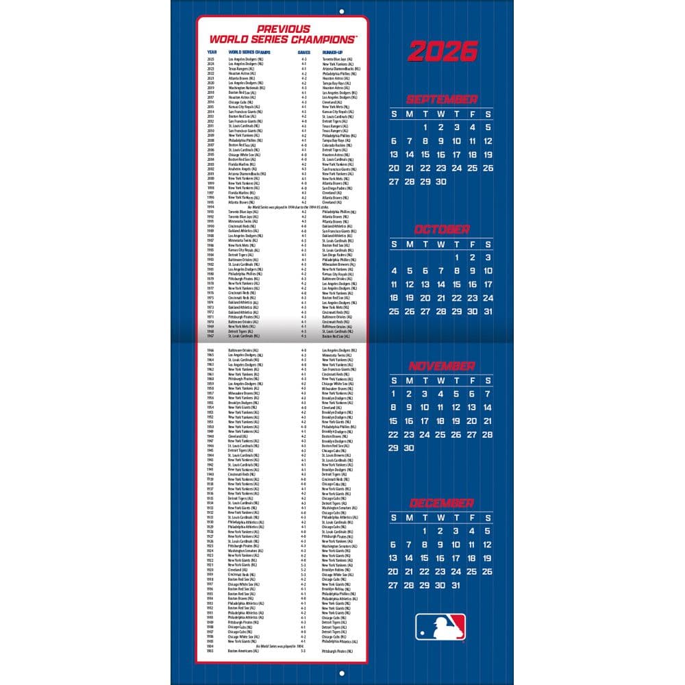 MLB Chicago Cubs 2027 Wall Calendar Second Alternate Image