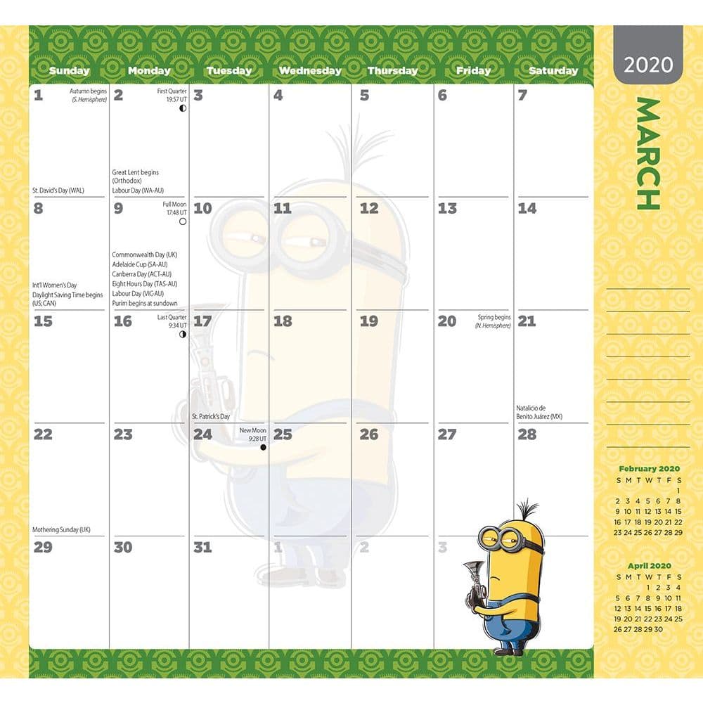 Calendrier Minion 2023 Despicable Me Minions 2 Yr Pocket Planner - Calendars.com