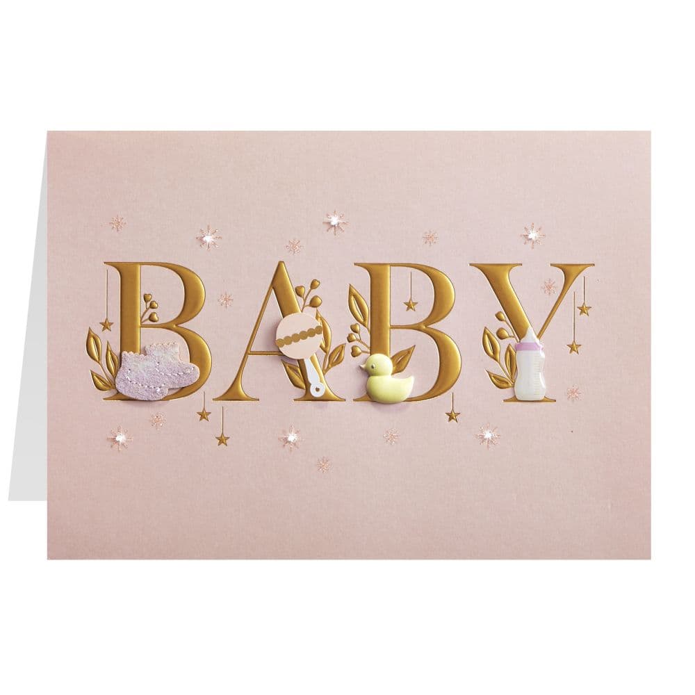 Baby Lettering Girl New Baby Card Sixth Alternate Image width=&quot;1000&quot; height=&quot;1000&quot;