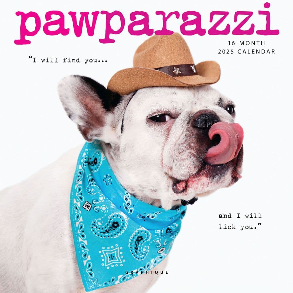 Pawparazzi 2025 Mini Wall Calendar