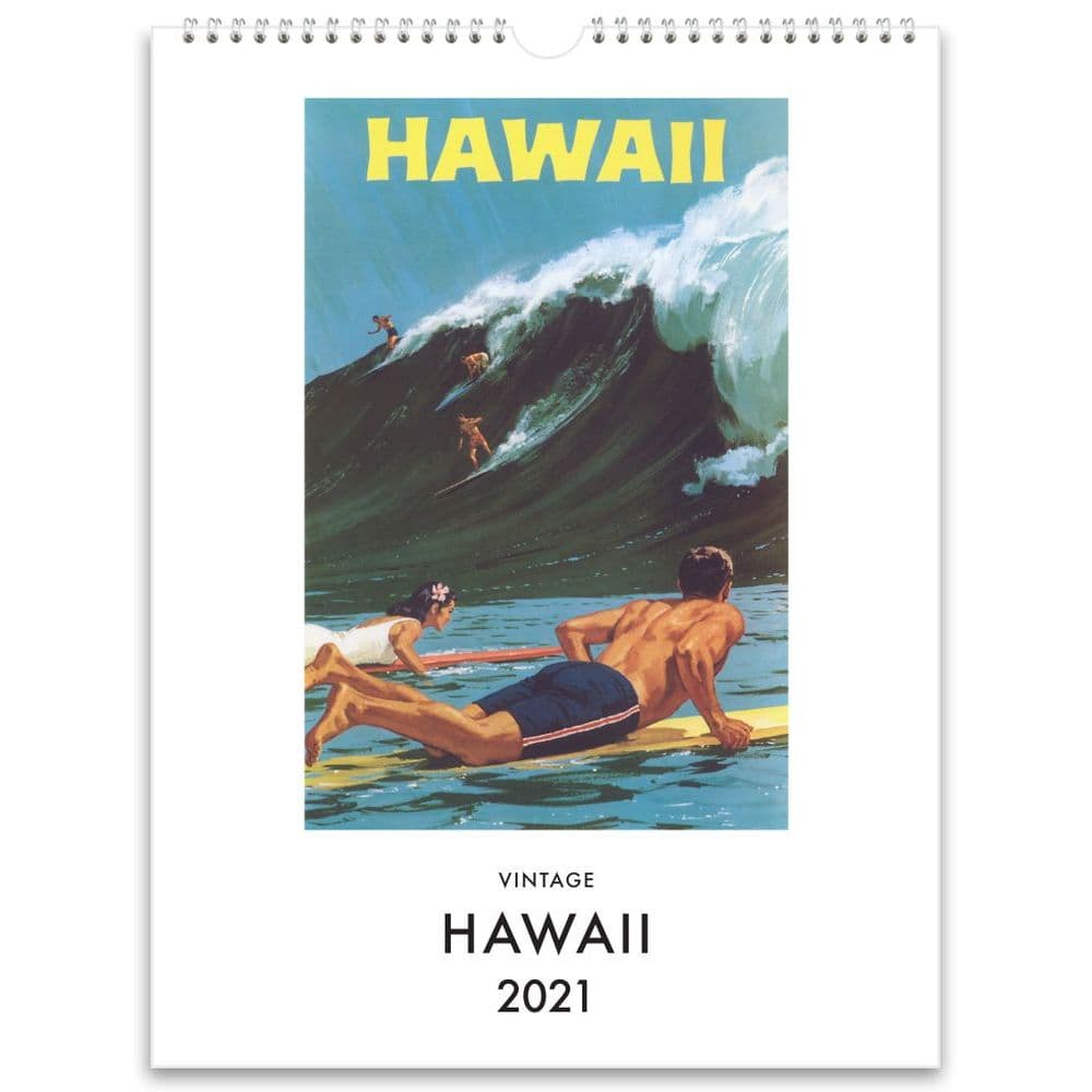 2021 Hawaii Nostalgic Poster Wall Calendar