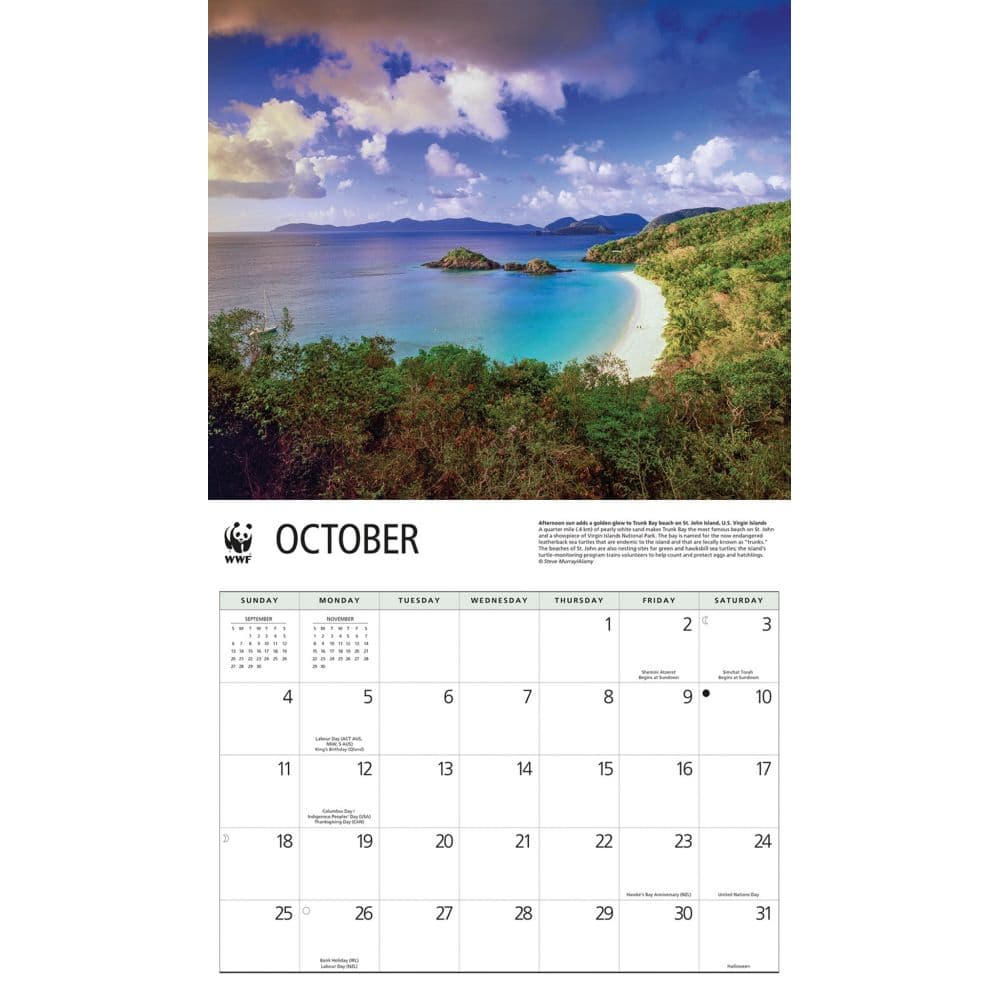 Islands WWF 2026 Wall Calendar Fourth Alternate Image