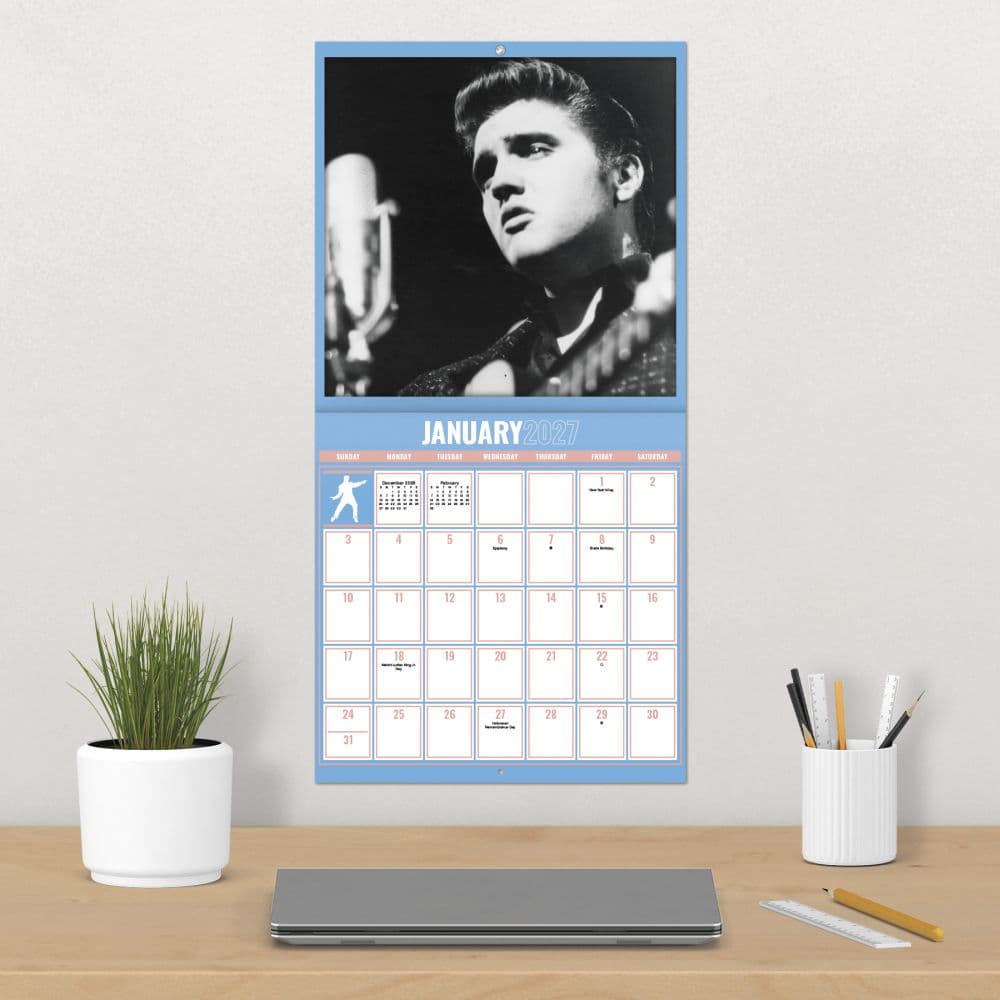 Elvis Exclusive with Bonus Print 2027 Wall Calendar Fourth Alternate Image