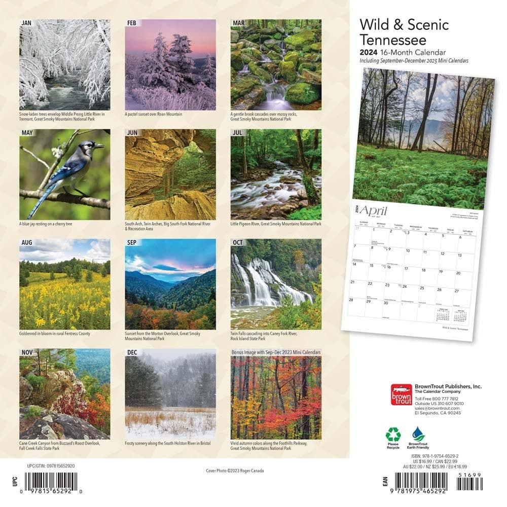 Tennessee Wild and Scenic 2024 Wall Calendar First Alternate  Image width=&quot;1000&quot; height=&quot;1000&quot;